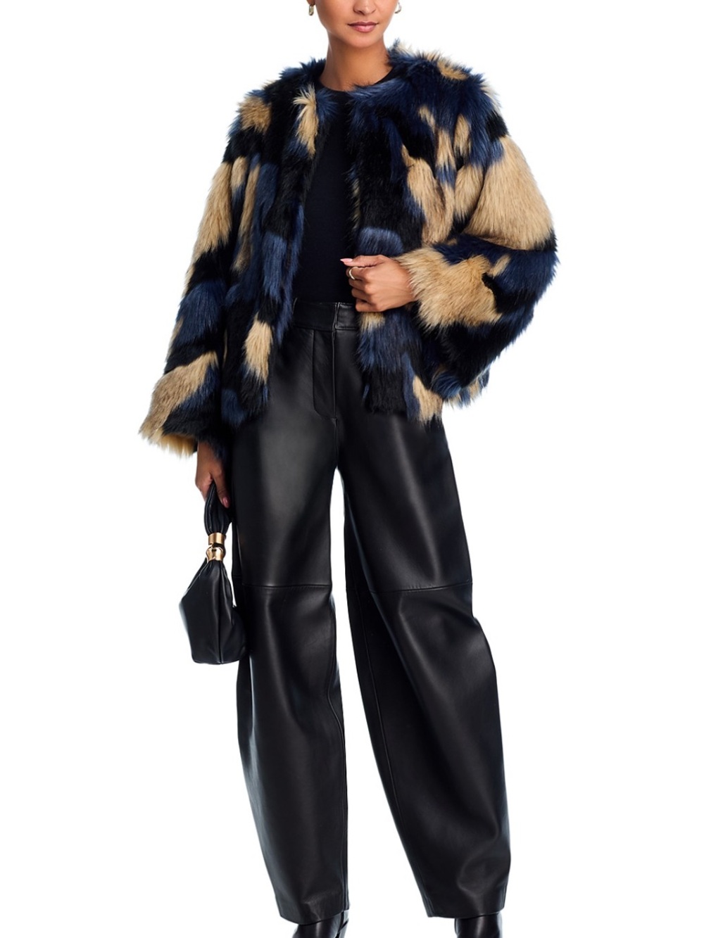 NWT Farm Rio Faux Fur Coat Size S